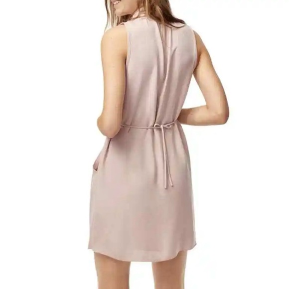 Aritzia Wilfred Sabine Pink Wrap Mini Dress - Picture 3 of 6